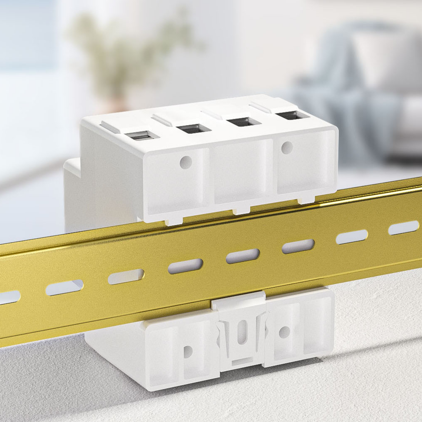 قاطع ذكي WiFi 80A ثلاثي الأطوار (3 فاز + N) مع حماية كهربائية نظام تويا