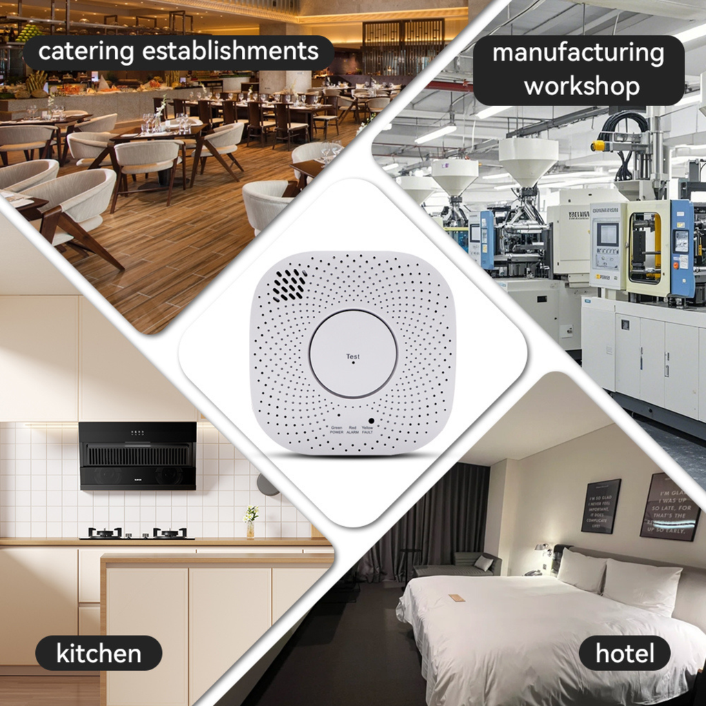 Smart gas leak detector, Wi-Fi system - Tuya Smart Life: Proactive safety and lasting peace of mind. 