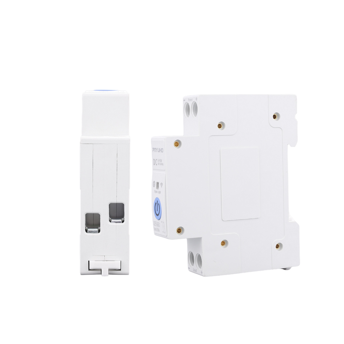 مۆلیدی/سویچی زیرەکی DC Wi-Fi لەسەر ڕەیلی DIN – کۆنترۆڵکردنی دوورمەودا + کاتژمێر | تا 63A ئەپڵیکەیشنی تویا
