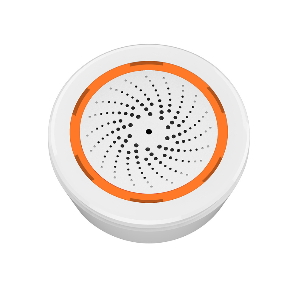 سیرینێکی زیرەکی Zigbee بە دەنگ و ڕووناکی بۆ سیستەمی Tuya - Smart Life