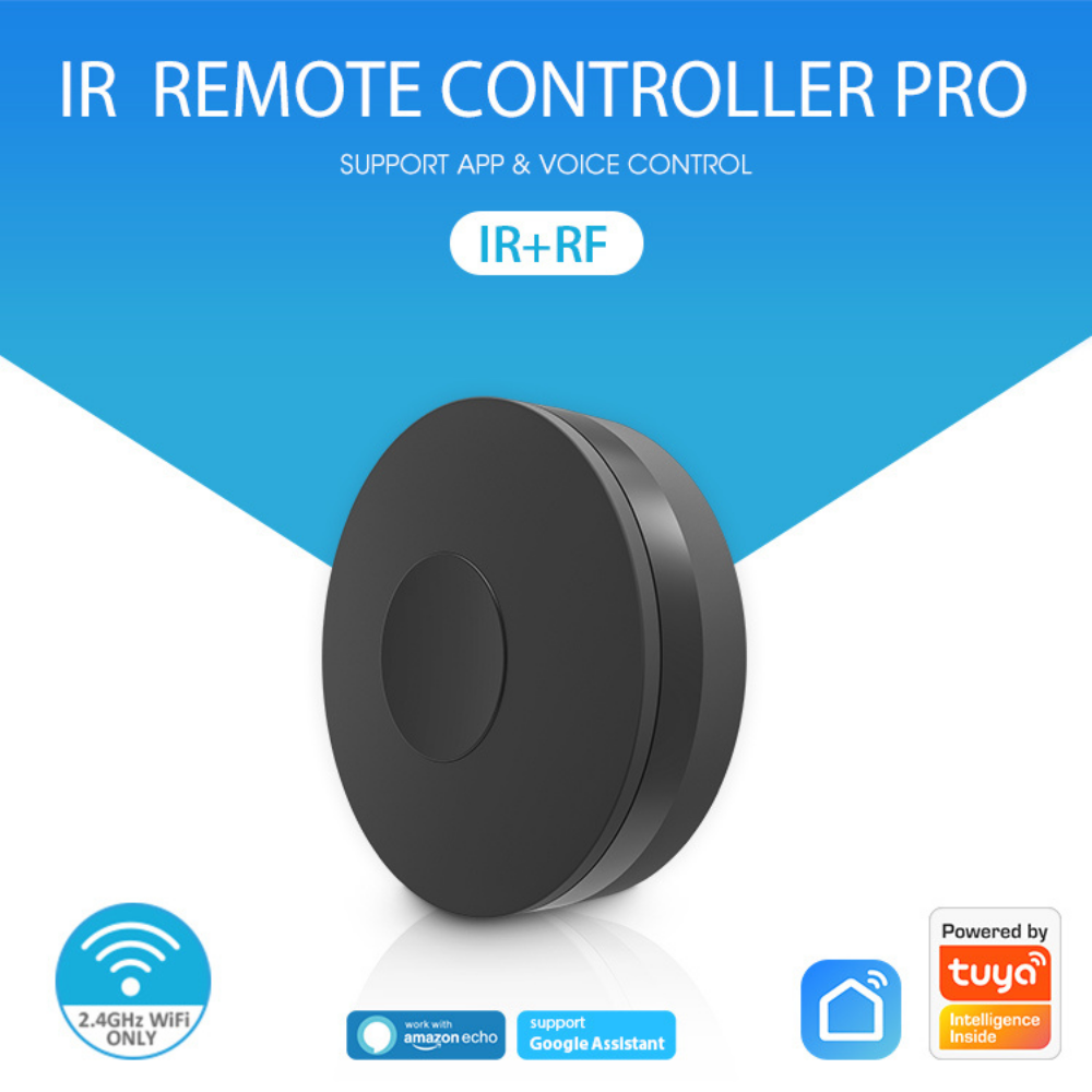 جهاز التحكم الذكي بالأشعة تحت الحمراء وتردد الراديو IR+RF من Tuya – يدعم Alexa وGoogle Home