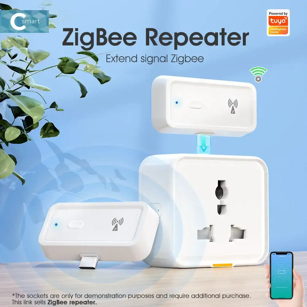 مقوي إشارة  Zigbee ذكي بمنفذ Type-C  يعمل عن طريق الواي فاي  ونظام تويا وسمارت لايف