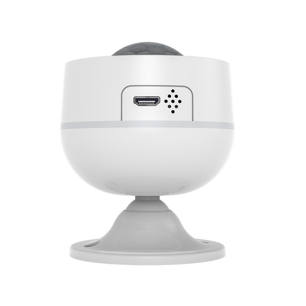 هەستەوەرێکی زیرەکی جووڵە، پلەی گەرمی و شێ (WIFI) (بە دوو پاتری CR123A یان USB) کاردەکات بە سیستەمی تویا یان سمارت لایف