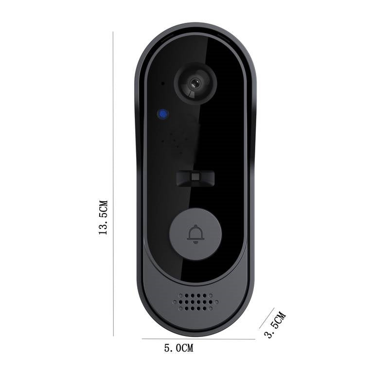 جرس باب ذكي بالفيديو بدقة 720P مع تحكم لاسلكي ومقاوم للماء IP65