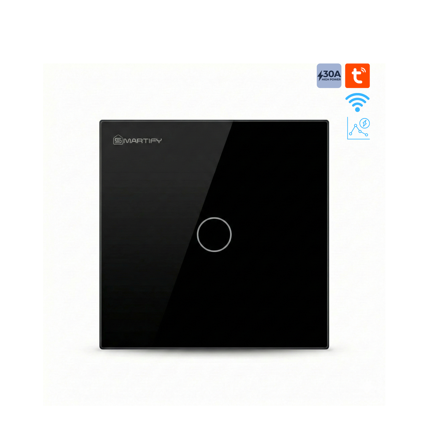 سوج لمس ذكي بقدرة ٣٠ امبير  خاصية مراقبة الطاقة نظام واي فاي تطبيق تويا وسمارت لايف