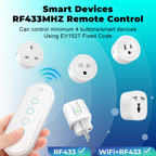 کۆنترۆڵی بێتەلی 433MHz – 4 دوگمە (ڕووپۆشی شووشەی 2.5D + ڕووناکی پشتەوە)