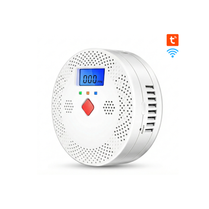 كاشف أول أكسيد الكربون (CO) الذكي بشاشة LCD وإنذار صوتي وضوئي