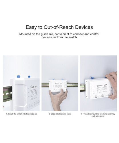 مفتاح سونوف 4CHPROR3 الذكي الرباعي بتقنية (Wi-Fi) مع تحكم RF