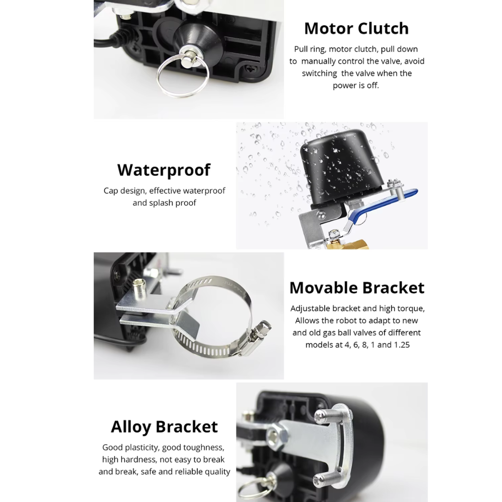 Smart Wi-Fi gas and water valve controller from MOES