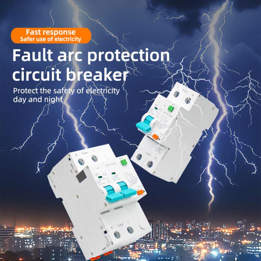 RCBO + AFDD Bi-Pole Universal Circuit Breaker - Protection against Arc, Leakage and Overcurrent
