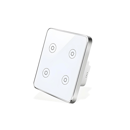 Touch-sensitive switch with power monitoring, child lock, adjustable switch lighting, and Wi-Fi enabled by Tuya 