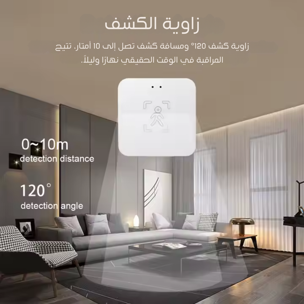 هەستەوەرێکی زیرەکی جووڵەی مرۆڤ لە جۆری وایفای (Tuya) بە دەرچەی Type-C