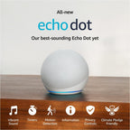Amazon Echo Dot (5th Gen) smart speaker with Alexa and smart home control