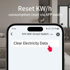 TO-Q-SYS-JWT app electricity-data reset illustration.