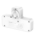 Power splitter with 2 electrical outlets and 3 USB ports with touch lighting 
