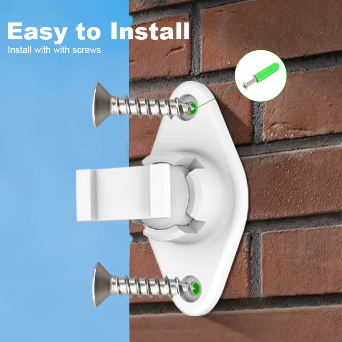 Smart outdoor motion sensor, weatherproof, battery-powered and solar-charged, Tuya Wi-Fi system 