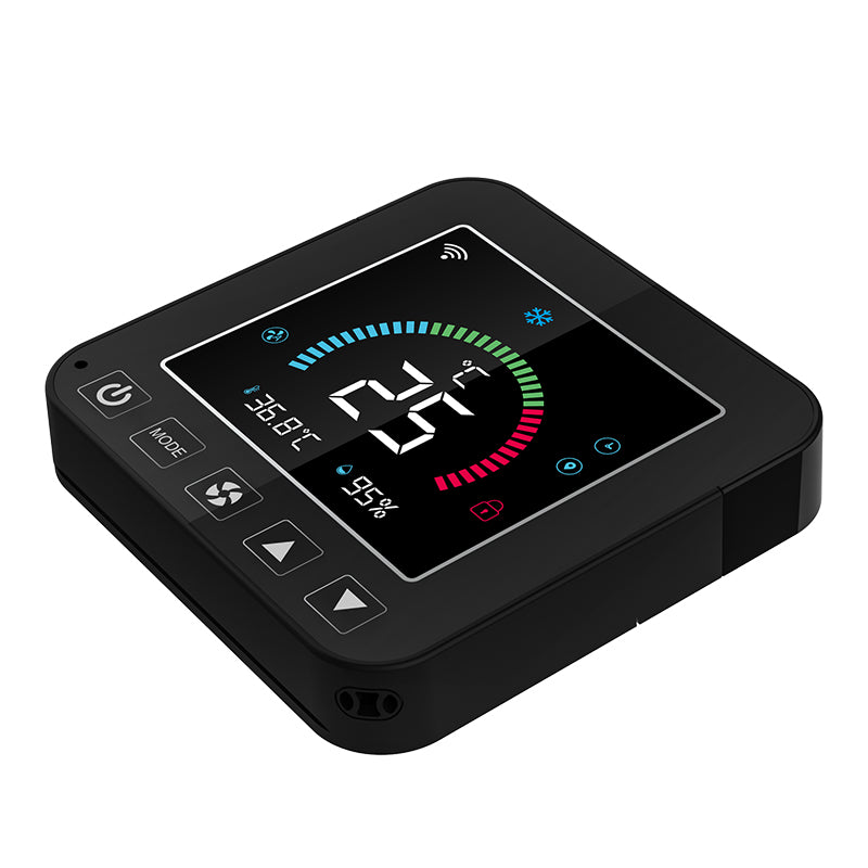 Smart air conditioner controller via Wi-Fi and IR with temperature and humidity display – Tuya