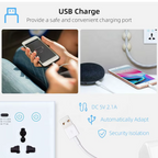 4-in-1 Smart Socket with Wi-Fi Control and Power Consumption Measurement - Compatible with Tuya and SmartLife