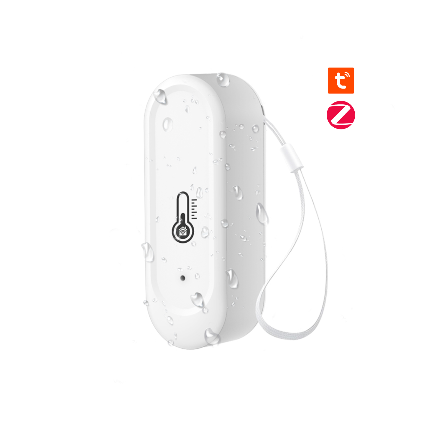 Zigbee 3.0 Smart Temperature and Humidity Sensor with IP65 Rating for Indoor and Outdoor Use 