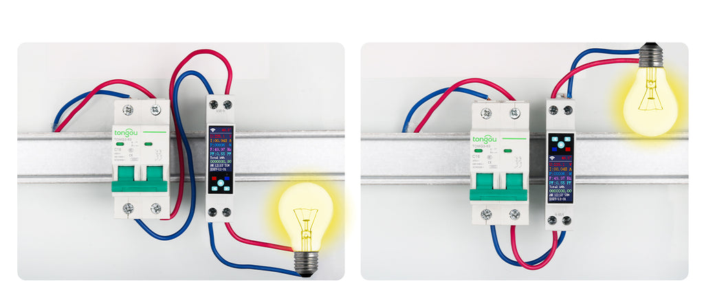 TO-Q-SYS-JWT display-orientation illustration; electrical installation must follow the manufacturer manual.