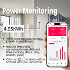 TO-Q-SYS-JWT app energy history and export example; displayed values are illustrative.