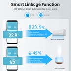 Smart ZigBee 3.0 Indoor Temperature and Humidity Sensor with LCD Screen + Alerts + Automation (Tuya)