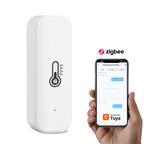 Smart temperature and humidity sensor Zigbee system Tuya app