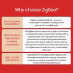 Smart ZigBee 3.0 Indoor Temperature and Humidity Sensor with LCD Screen + Alerts + Automation (Tuya)