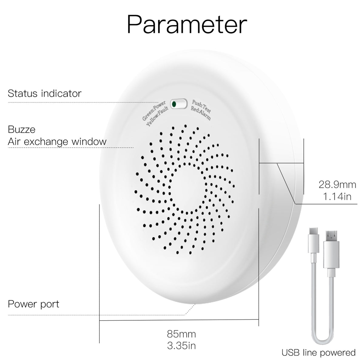 Moes ZigBee Smart Gas Leak Detector - Tuya Smart Life System