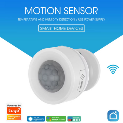 حساس حركة WIFI ذكي (بطاريتان CR123A ×2 أو USB) نظام تويا او سمارت لايف