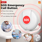 Portable Smart Emergency Button, Rechargeable Battery, Wi-Fi System, Tuya-Smart Life App