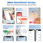 Smart smoke detector with temperature and humidity sensor - Wi-Fi + Bluetooth 