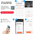 Smart temperature and humidity sensor Zigbee system Tuya app