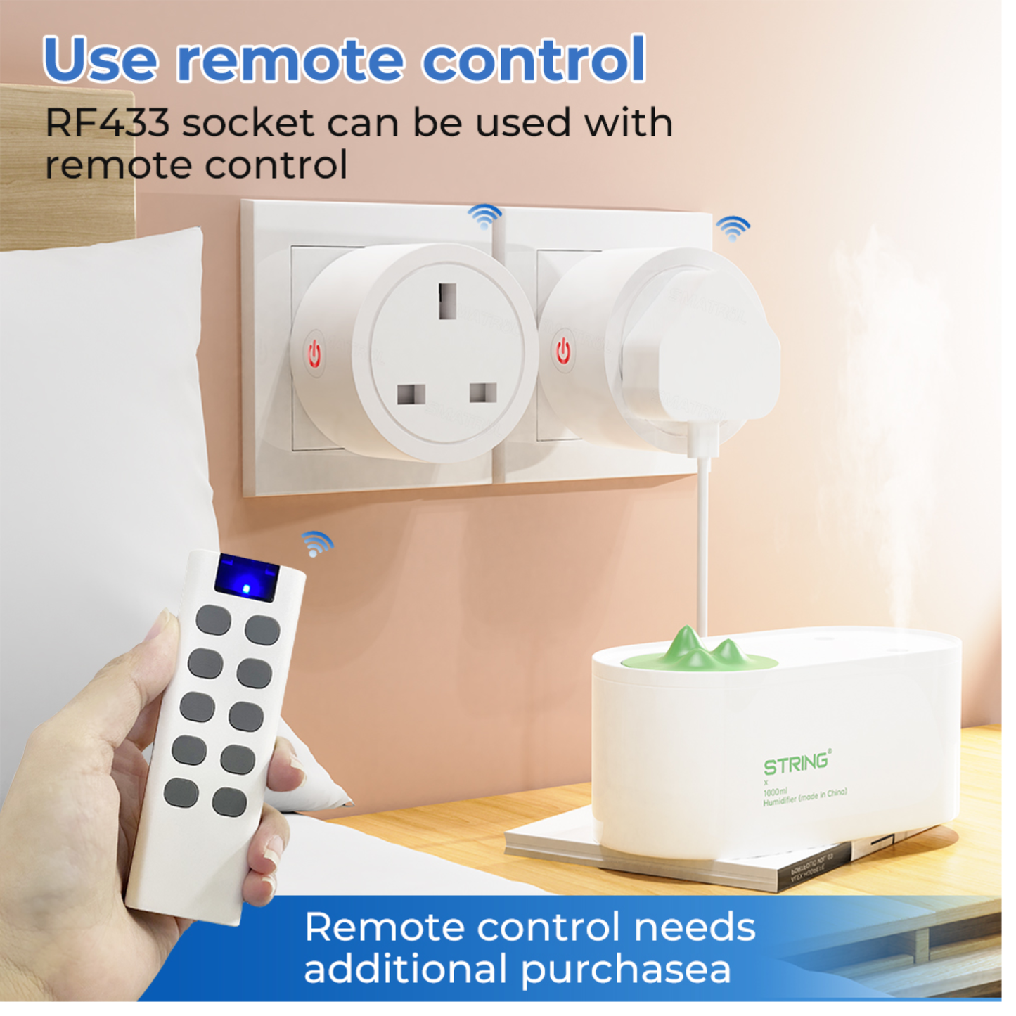 Smart Plug, Power Monitoring Support, Tuya Wi-Fi System - Smart Life 