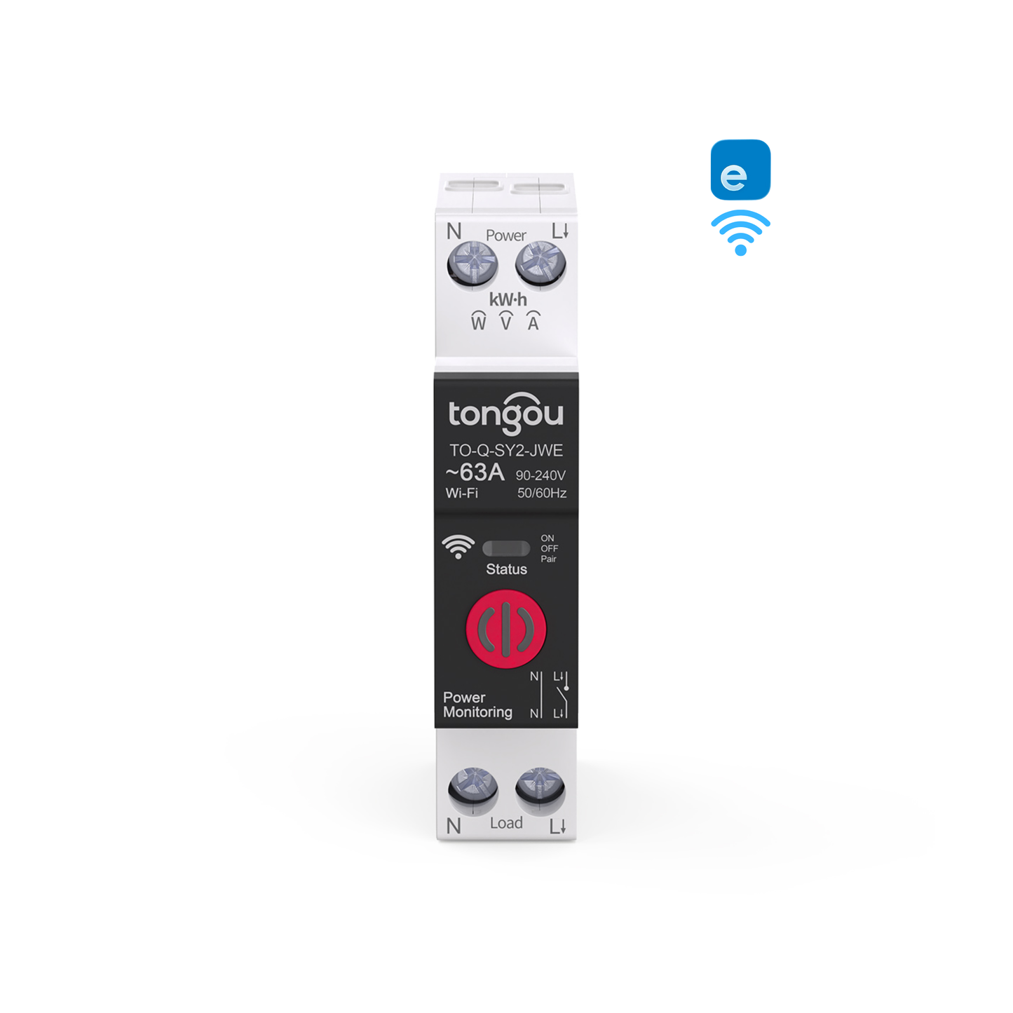 جوزة ذكية وايفاي تحكم امبير ١-٦٣ امبير تطبيق ewelink