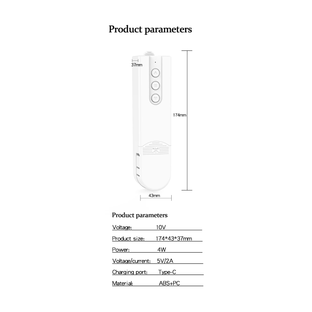 Smart motor for blinds and curtains, battery operated – voice control and Tuya app