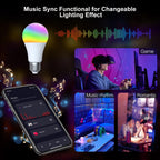Zigbee E27 9W Smart Bulb (RGB+CCT) — Full control of color and brightness 