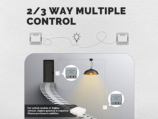 مفتاح التحكم الذكي المخفي للتعتيم نظام zigbee - تطبيق tuya-smart life