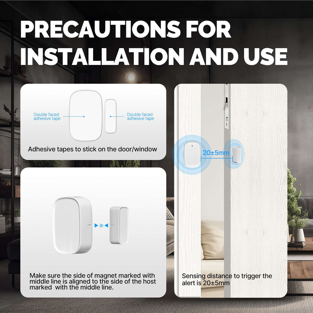 مستشعر الأبواب والنوافذ الذكي Tuya Zigbee من MOES