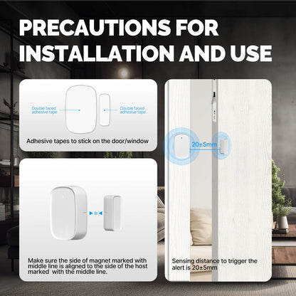مستشعر الأبواب والنوافذ الذكي Tuya Zigbee من MOES