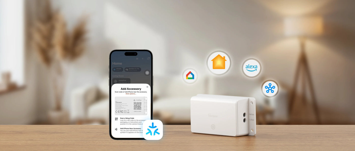 مفتاح سونوف بيسك الجيل الخامس الذكي بتقنية (Matter عبر WiFi) | BASIC-1GS