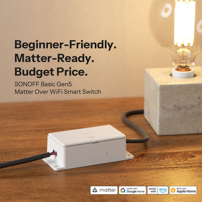 مفتاح سونوف بيسك الجيل الخامس الذكي بتقنية (Matter عبر WiFi) | BASIC-1GS