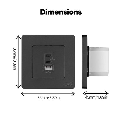 مقبس الحائط Moes Star Ring بقوة 30 واط (تقنية GaN)