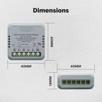 یەکەی کلیلی پەردەی زیرەکی Zigbee (مینی) – ئەپی تویا + کۆنتڕۆڵی دەنگی
