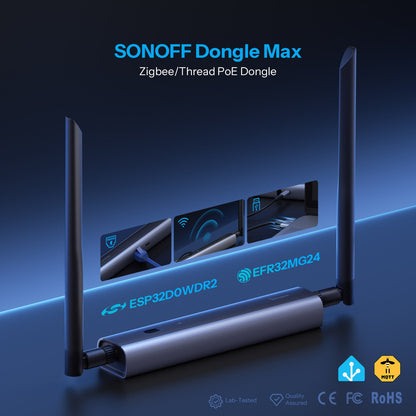 سونوف Dongle Max محول وبوابة ذكية متوافقة مع Zigbee و Thread وتوصيل PoE | Dongle-M