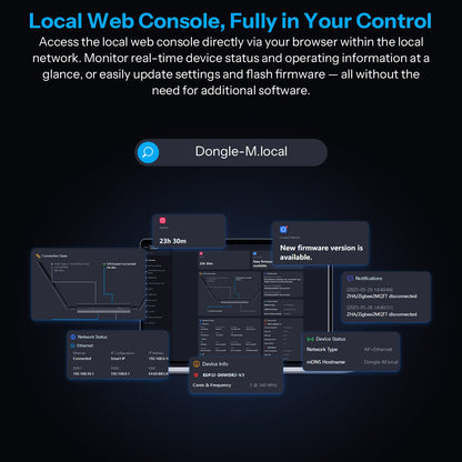 سونوف Dongle Max محول وبوابة ذكية متوافقة مع Zigbee و Thread وتوصيل PoE | Dongle-M