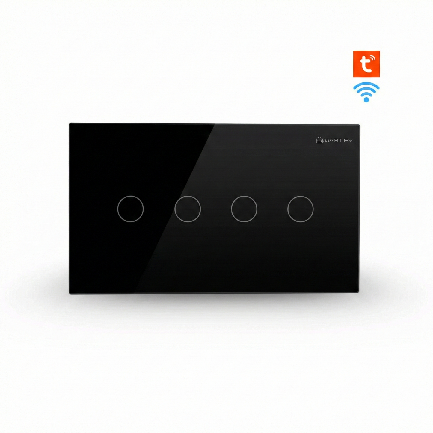 سوج ذكي لمس Wi-Fi (Tuya) — رباعي 4gang،— عرض 147 مم