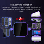 MOES Smart Universal IR Remote Control for managing infrared devices via Tuya and Smart Life apps, Zigbee compatible