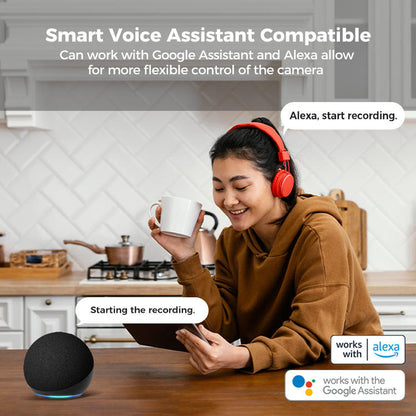 كاميرا المراقبة الذكية Arpha K16 الخارجية | عدسة مزدوجة وتقنية Wi-Fi تطبيق tuya