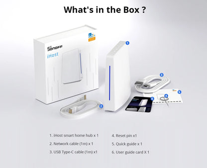 SONOFF iHost AIBridge – مركز تحكم منزلي محلي Zigbee 3.0 مع LAN | نسخة 2GB (RV1109)
